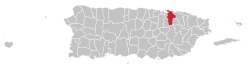 Location within Puerto Rico