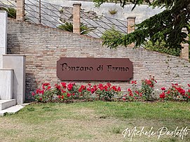 Insegna di benvenuto Ponzano di Fermo