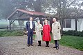 President Ronald Reagan and First Lady Nancy Reagan with Queen Elizabeth II and Prince Philip, Duke of Edinburgh at Rancho del Cielo, 1983.