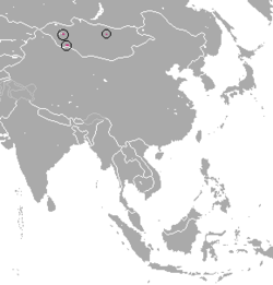 Distribución del caballo de Przewalski