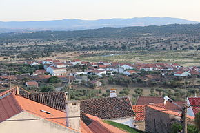 Vista da zona antiga do Rosmaninhal desde a Igreja Matriz