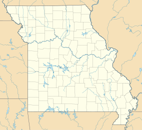 Map showing the location of Meramec Conservation Area