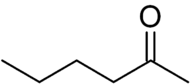 Structuurformule van hexaan-2-on