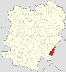 Location in Caraș-Severin County