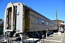 The 'Civic Center' was built in the 1940s and ran in the City of San Francisco and now resides at the Millbrae Train Museum