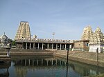 A Hindu temple in Tamil style