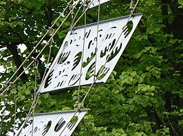 Detail van de Werkmanbrug (1995) in Groningen