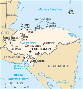 carte : Géographie du Honduras