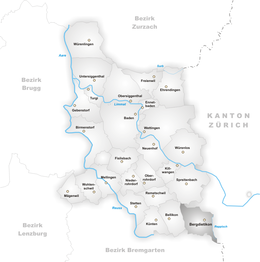 Bergdietikon - Localizazion