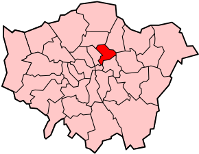 Poziția localității Hackney