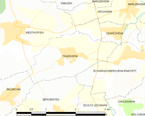 Poziția localității Traenheim