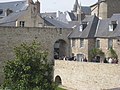 Remparts de Vannes Porte Poterne et terrasse, portion des remparts