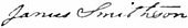 signature de James Smithson