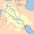 Image 44Map showing the Tigris and Euphrates Rivers (from History of gardening)