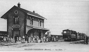 La gare C.B.R vers 1904.