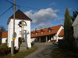 Belfry in the centre of Přeckov