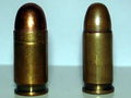 .380 ACP (left) next to a .32 ACP (right)