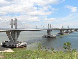 De tweede Donaubrug bij Vidin in juni 2013