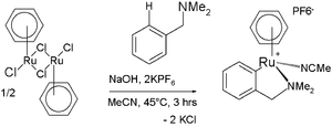 Cyclometallation with a Substituted Benzylamine Chetcuti 2007