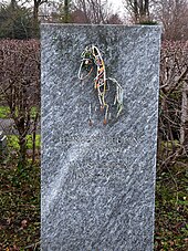 Herbert Leupin (1916–1999) Grafiker, Grafikdesigner, Plakat Gestalter, Maler und Zeichner, Grab auf dem Friedhof Hörnli, Riehen, Basel-Stadt