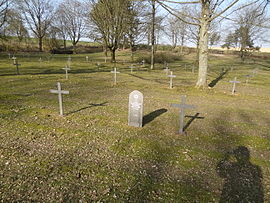 The German military cemetery in Moulin-sous-Touvent