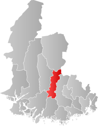 Kart som viser Audnedal kommune.