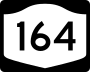 New York State Route 164 marker