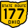 State Route 177 marker