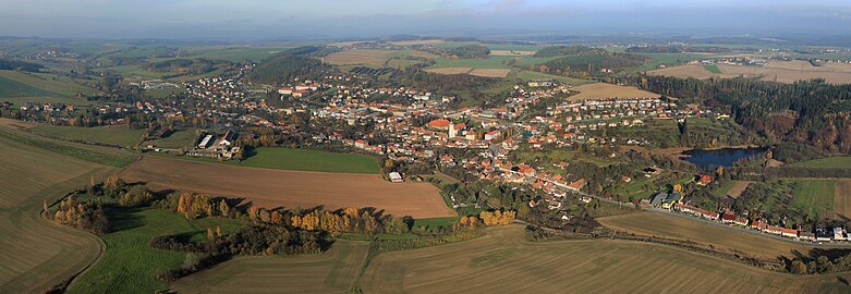 Panorama de Konice.