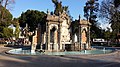 Frente del monumento dedicado a Motolinía, fundador de la ciudad de Puebla.