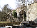 Viaduct in Spa, waar de lijn uit het dal klimt