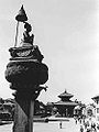 A statue in the main square of Bhaktapur