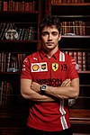 Charles Leclerc, rematou subcampión, pilotando para Ferrari.