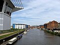 The Gloucester and Sharpness Canal at the entrance to Gloucester docks