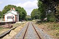 L'ancienne gare de Lambel-Camors (désormais fermée) sur la ligne d'Auray à Pontivy.