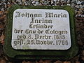 Gravestone of Johann Maria Farina in the Melaten-Friedhof cemetery in Cologne