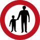 Pedestrians prohibited