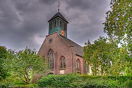 Kerk bij een regenachtige dag in 2010