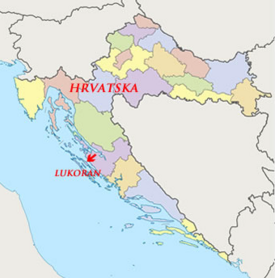 Location of Lukoran in Croatia