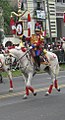 An officer of the Peruvian 1st Cavalry Regiment "Glorious Hussars of Junín" carrying a Turkish crescent