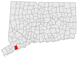 Location in Connecticut