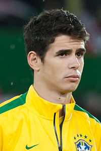 Oscar als Braziliaans international in 2014.