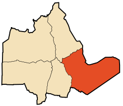 Location of Tazrouk within Tamanrasset Province