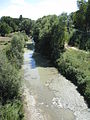 Il fiume presso il quartiere Ronco di Forlì