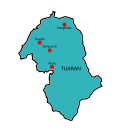 Map of Tuaran District, Sabah 沙巴州斗亚兰县地图