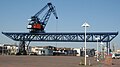 Rostock city port - travelling crane