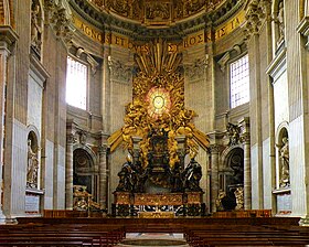 Vue de la Cathedra (la chaire de Saint-Pierre)