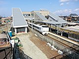 構内（2014年3月、駅前にあった跨線橋より撮影）