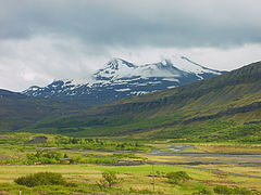 Vista de Botnsdalur desde el Hvalfjörður