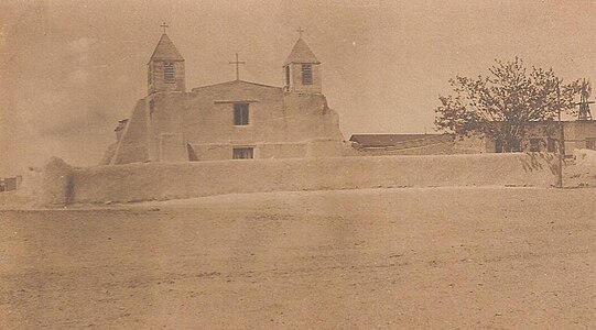 Iglesia de la misión de San Agustin de la Isleta, 1900